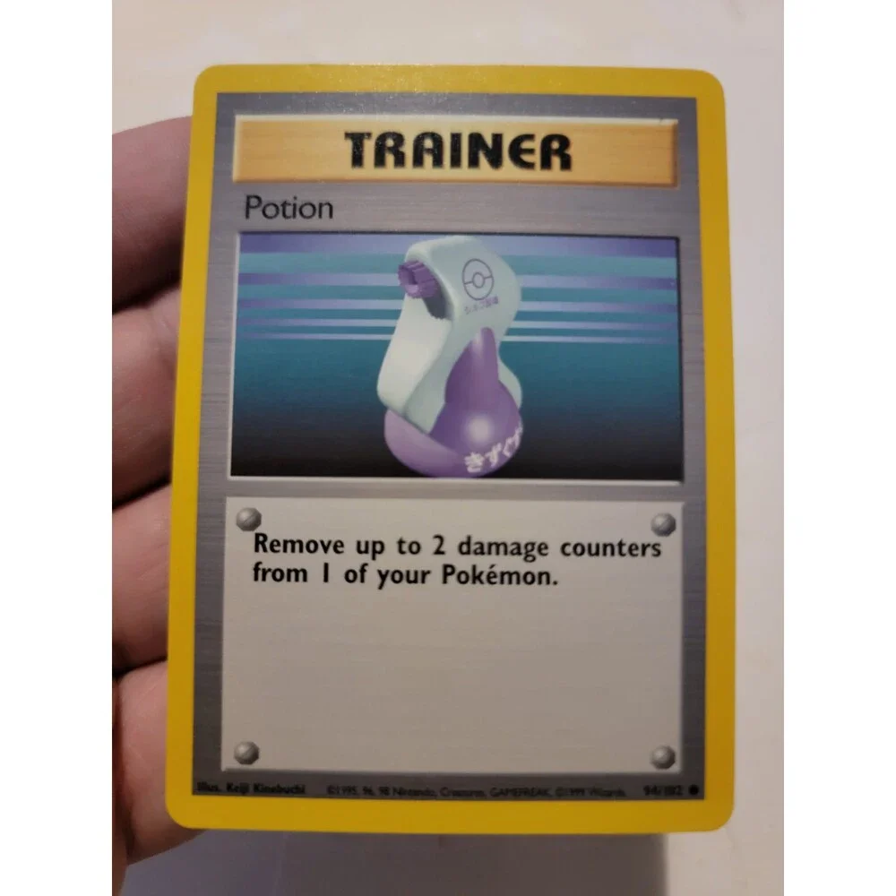 Pokemon TCG Card Vintage 1999 WOTC Game Freak Nintendo Trainer Potion